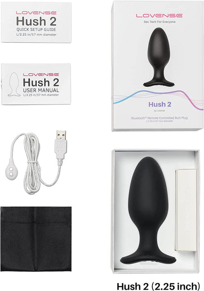 LOVENSE HUSH 2 BLUETOOTH VIBRATING BUTT PLUG